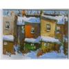 Image 1 : JOY, John, 1925-    .  "Manning Avenue". Huile sur panneau, signée.  Titrée verso....