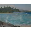 Image 1 : DE LALL, Oscar Daniel, R.C.A., 1903-1971.  "Breaking Waves along the Shore".  Huile sur toile, si...