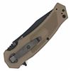 Image 2 : *NEW* COMBATIVE EDGE, M1 Assist, Tan Aluminum Handle, Black Plain Blade 856537004659