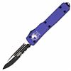 *NEW* MICROTECH, UTX-70 SE Automatic, Purple Handle, Black Plain MNA-X-MT148-1PU