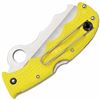 Image 2 : *NEW* SPYDERCO, Assist Salt, Yellow FRN Handle, ComboEdge w/Clip 716104010325