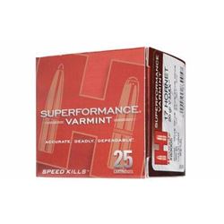 *AMMO* HORNADY SUPERFORMANCE 17HRN 20GR V-MAX (250 ROUNDS) 090255830057