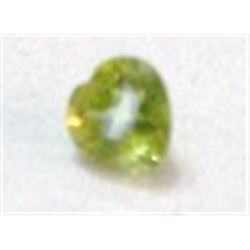 .80 CARAT PERIDOT GEMSTONE *RARE LARGE* HEART CUT!! GEM CAME OUT OF SAFE!!