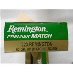 40 Rnds Remington Premier Match .223 62gr HP J10