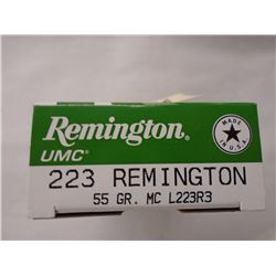 20 Rnds Remington UMC  .223 55gr FMJ J10