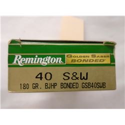 50 Rnds Remington 40cal 180gr JSP J10