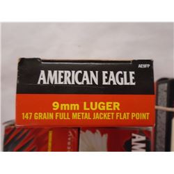 250 Rnds American Eagle 9mm Luger 147gr FMJFP J10