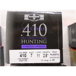 100 Rnds Gamebore 410ga 2.5in, 7 shot, 11 load