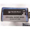 Image 1 : 80 Rnds Federal 270 Win Short Mag  130gr SP