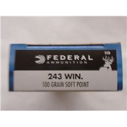 80 Rnds Federal 243 Win  100gr SP