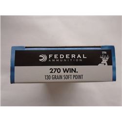 80 Rnds Federal 270 Win  130gr SP