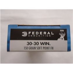 80 Rnds Federal 30-30 Win  150gr SP FN