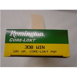 80 Rnds Remington Core-Lokt 308 Win 180gr PSP