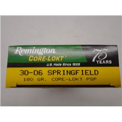 80 Rnds Remington Core-Lokt 30-06 180gr PSP