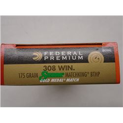 80 Rnds Federal Premium 308 Win 175gr BTHP