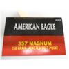 Image 1 : 200 Rnds American Eagle 357 Mag 158gr JSP