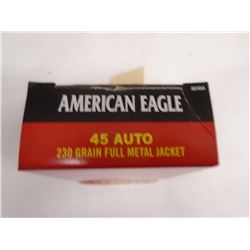 200 Rnds American Eagle 45 Auto 230gr FMJ