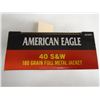 Image 1 : 200 Rnds American Eagle 40 S&W 180gr FMJ