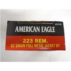 80 Rnds American Eagle 223 Rem 62gr FMJ BT