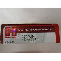 80 Rnds Hornady 270 Win 140gr SST