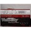 Image 1 : 100 Rnds Kent Velocity 12ga 2 3/4in, 1 load, 7.5 shot 1200 fps
