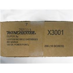 200 Rnds Winchester Super X 300 Savage 150gr Powerpoint