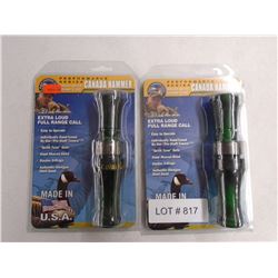 Buck Gardner Canada Hammer Goose Call x2