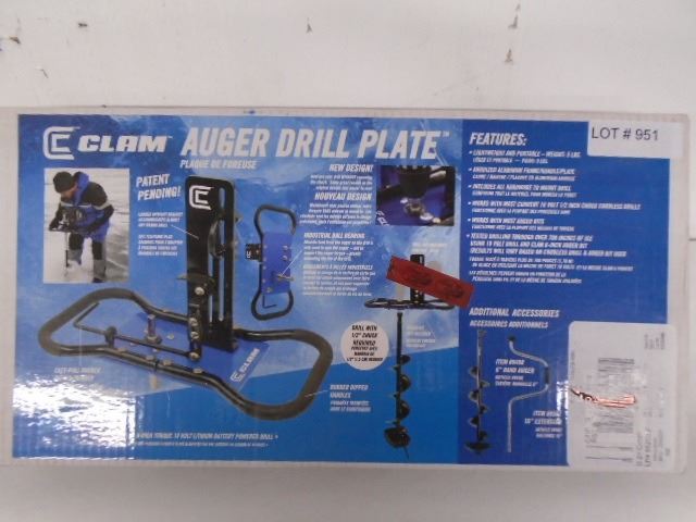 clam auger plate