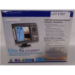 Lowrance Elite-5 Chirp Sonar/Fishfinder/Chartplotter