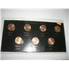 Image 1 : 1982 LINCOLN PENNY CENT SET OF 7 COINS INCLUDING 82P SM-Z, 82P SM-C, 82P LG-Z, 82P LG-C, 82D LG-C, 8