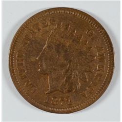 1871 INDIAN HEAD CENT, VF+  NICE!