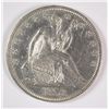 Image 1 : 1858 SEATED LIBERTY HALF DOLLAR AU