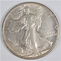 1935-S WALKING LIBERTY HALF AU++