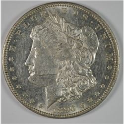 1890-CC MORGAN DOLLAR CHOICE  FLASHY BUT HAS MARK ON CHEEK OR WOULD GRADE HIGHER