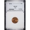 Image 1 : 1918 LINCOLN CENT, NNC, SUPERB GEM BU RED