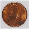 Image 2 : 1931-S LINCOLN CENT, NNC GRADED GEM BU RED  HAS SPOTS OBVERSE