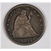 Image 1 : 1875 CC TWENTY CENT RARE XF