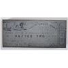 Image 2 : TEXAS CONFEDERATE PRINTING BLOCK THAT PRODUCED AN 1862 $1.00 NOTE
