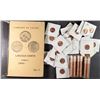 Image 1 : LINCOLN CENTS, PARTIAL SET IN ALBUM, 3 ROLLS 1964 BU, 10 1942 BU, 10 1945 BU