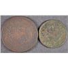 Image 2 : 1811 WORCHESTER CITY AND COUNTY TOKEN AND 1817 LARGE CENT