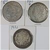 Image 1 : 1921 P, D & S MORGAN SILVER DOLLARS - CIRC