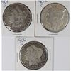 Image 1 : 3 - MORGAN SILVER DOLLARS ; 1900-O, 1901-O, 1902-O, CIRC