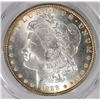 Image 2 : 1888 MORGAN DOLLAR PCGS MS-63 ALL WHITE WITH GOLD RIM TONE