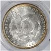 Image 3 : 1888 MORGAN DOLLAR PCGS MS-63 ALL WHITE WITH GOLD RIM TONE