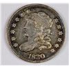 Image 1 : 1830 BUST HALF DIME AU NICE NATURAL TONE