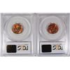 Image 2 : 1936 & 1954-S LINCOLN  CENTS, PCGS MS-66 RED