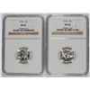 Image 1 : ( 2 ) 1936 MERCURY DIMES, NGC MS-66