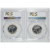 Image 2 : 1958 & 1960 WASHINGTON QUARTERS, PCGS PR-67 CAMEO!