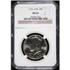 Image 1 : 1976 BICENTENNIAL KENNEDY HALF DOLLAR, NGC MS-66 SCARCE! NGC PRICE GUIDE=$200.00