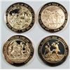 Image 1 : ( 4 ) FRANKLIN MINT COLLECTABLE  MEDALS OF THE BIBLE: